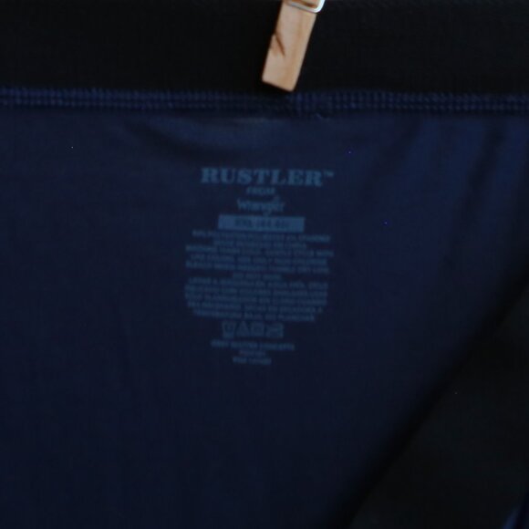 Rustler from Wrangler Navy Blue Satin Stretch Dual Lined Pouch Boxer Briefs XXL - Picture 10 of 10